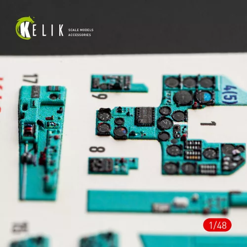Kelik MiG-23 ML/MLD - interior 3D decals for Trumpeter - 3D belsőtér-részletező matricakészlet
