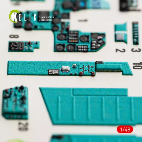 Kelik MiG-23 ML/MLD - interior 3D decals for Trumpeter - 3D belsőtér-részletező matricakészlet