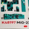 Kelik MiG-23 ML/MLD - interior 3D decals for Trumpeter - 3D belsőtér-részletező matricakészlet