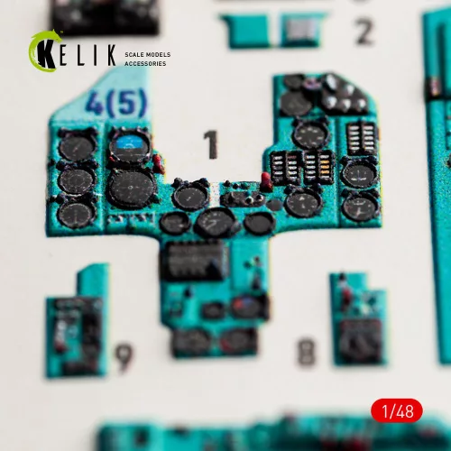 Kelik MiG-23 ML/MLD - interior 3D decals for Trumpeter - 3D belsőtér-részletező matricakészlet