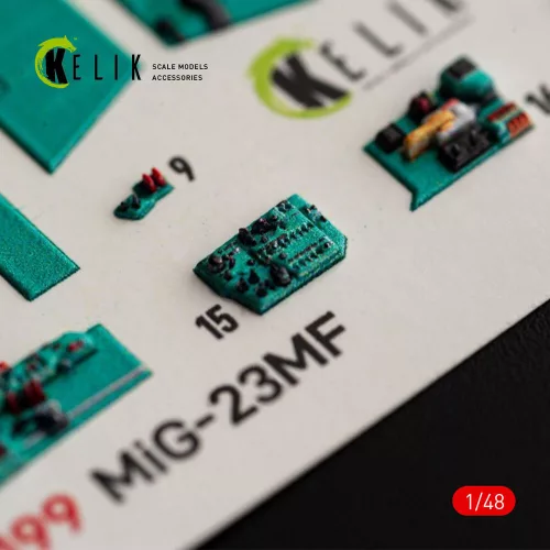 Kelik MiG-23MF - interior 3D decals for Trumpeter - 3D belsőtér-részletező matricakészlet