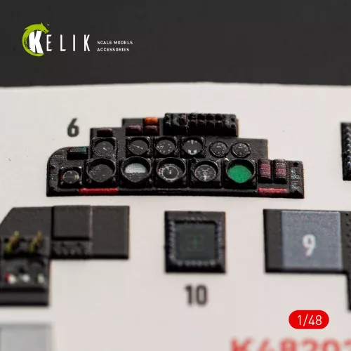 Kelik F-4E Terminator - interior 3D decals for Hasegawa - 3D belsőtér-részletező matricakészlet