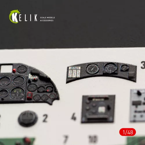 Kelik Fulmar Mk.II - interior 3D decals for Trumpeter - 3D belsőtér-részletező matricakészlet