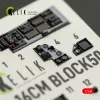 Kelik F-16CM - interior 3D decals for Great Wall Hobby - 3D belsőtér-részletező matricakészlet