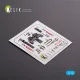 Kelik F-5E Tiger II early series interior 3D decals for Dream Model kit - F-5E Tiger II korai sorozat – 3D belsőtér-részletező matricakészlet