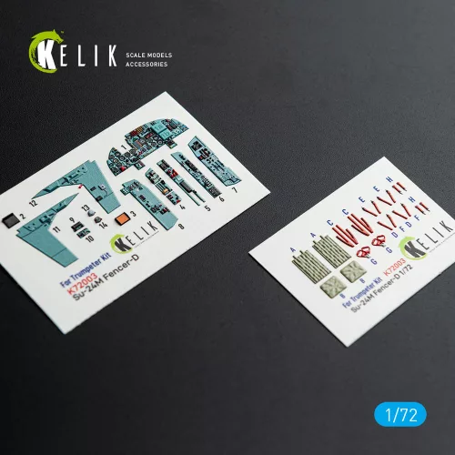 Kelik SU-24M interior 3D decals for Trumpeter kit - 3D belsőtér-részletező matricakészlet