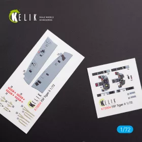   Kelik F-5F Tiger II full interior 3D decals for Dream Model kit - 3D belsőtér-részletező matricakészlet