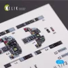 Kelik F-5F Tiger II full interior 3D decals for Dream Model kit - 3D belsőtér-részletező matricakészlet