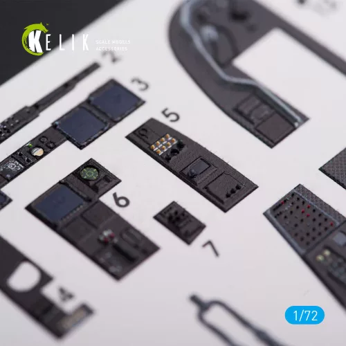Kelik V-22 Osprey interior 3D decals for Hasegawa kit - 3D belsőtér-részletező matricakészlet