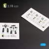 Kelik F-4E Phantom II interior 3D decals for FineMolds kit - 3D belsőtér-részletező matricakészlet
