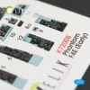 Kelik F-4E Phantom II interior 3D decals for FineMolds kit - 3D belsőtér-részletező matricakészlet