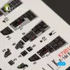 Kelik F-16I Sufa interior 3D decals for Kinetic kit - 3D belsőtér-részletező matricakészlet