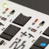 Kelik F-16I Sufa interior 3D decals for Kinetic kit - 3D belsőtér-részletező matricakészlet