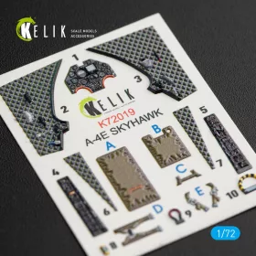   Kelik A-4E Skyhawk interior 3D decals for Fujimi/Hobby 2000 kit - 3D belsőtér-részletező matricakészlet