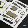 Kelik A-4E Skyhawk interior 3D decals for Fujimi/Hobby 2000 kit - 3D belsőtér-részletező matricakészlet