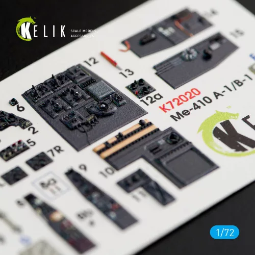 Kelik Me-410 A-1/B-1 interior 3D decals for Fine Molds kit - 3D belsőtér-részletező matricakészlet