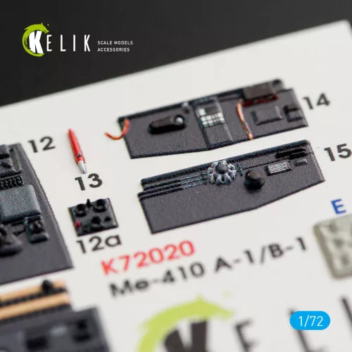 Kelik Me-410 A-1/B-1 interior 3D decals for Fine Molds kit - 3D belsőtér-részletező matricakészlet