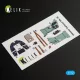 Kelik Hawker Typhoon Mk.IB interior 3D decals for Airfix kit - 3D belsőtér-részletező matricakészlet