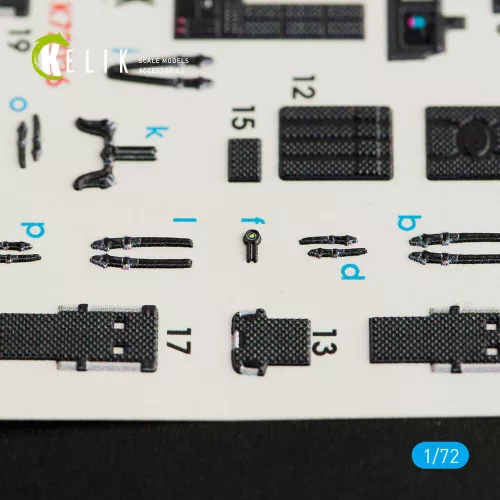 Kelik UH-1Y Venom interior 3D decals for Dream Model kit - 3D belsőtér-részletező matricakészlet