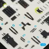 Kelik UH-1Y Venom interior 3D decals for Dream Model kit - 3D belsőtér-részletező matricakészlet