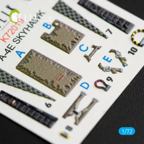 Kelik A-4(B,P) Skyhawk interior 3D decals for Airfix kit - 3D belsőtér-részletező matricakészlet