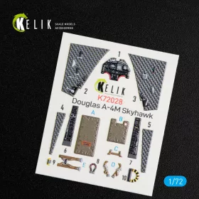   Kelik A-4M Skyhawk interior 3D decals for Fujimi/Hobby 2000 kit - 3D belsőtér-részletező matricakészlet