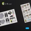 Kelik F-4EJ Kai Phantom II interior 3D decals for Hasegawa kit - 3D belsőtér-részletező matricakészlet