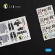 Kelik F-4EJ Kai Phantom II interior 3D decals for Hasegawa kit - 3D belsőtér-részletező matricakészlet