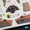 Kelik A-4F Skyhawk interior 3D decals for HobbyBoss kit - 3D belsőtér-részletező matricakészlet