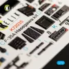 Kelik F-35A  interior 3D decals for Hasegawa kit - 3D belsőtér-részletező matricakészlet