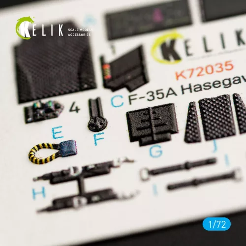Kelik F-35A  interior 3D decals for Hasegawa kit - 3D belsőtér-részletező matricakészlet