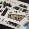 Kelik F-4J/S Phantom II interior 3D decals for Hasegawa kit - 3D belsőtér-részletező matricakészlet