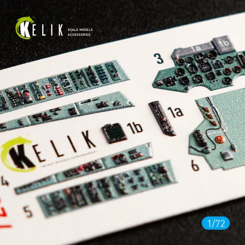 Kelik SU-27 interior 3D decals for Trumpeter kit - 3D belsőtér-részletező matricakészlet