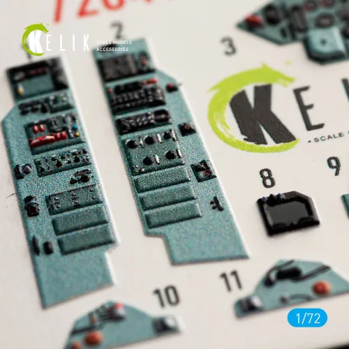 Kelik SU-27UB interior 3D decals for Trumpeter kit - 3D belsőtér-részletező matricakészlet