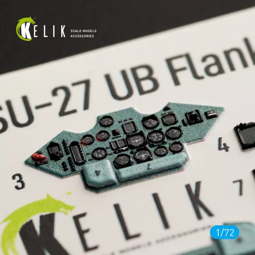 Kelik SU-27UB interior 3D decals for Trumpeter kit - 3D belsőtér-részletező matricakészlet