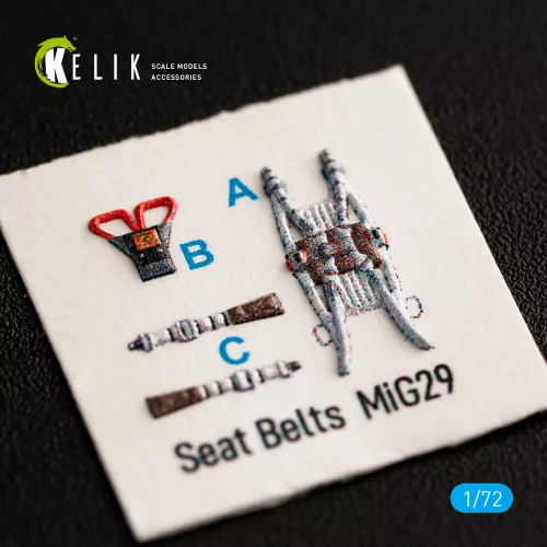 Kelik MiG-29 Fulcrum-A 9-12 interior 3D decals for GWH kit - 3D belsőtér-részletező matricakészlet