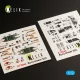Kelik Blackburn Buccaneer S.2C interior 3D decals for Airfix kit - 3D belsőtér-részletező matricakészlet