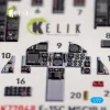 Kelik F-15C MSIP II Eagle interior 3D decals for GWH - 3D belsőtér-részletező matricakészlet