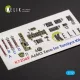 Kelik A6M3 Zero - interior 3D decals for Tamiya kit - 3D belsőtér-részletező matricakészlet