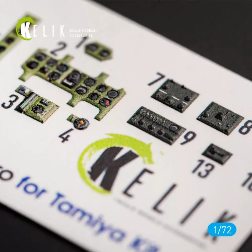 Kelik A6M3 Zero - interior 3D decals for Tamiya kit - 3D belsőtér-részletező matricakészlet