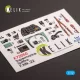 Kelik Spitfire F.Mk.22 - interior 3D decals for Airfix kit - 3D belsőtér-részletező matricakészlet