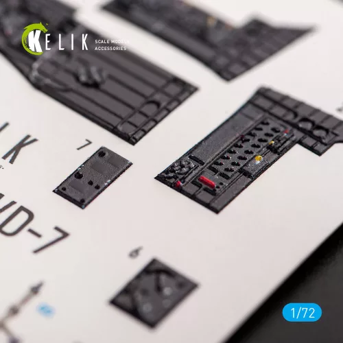 Kelik Junkers Ju87D-3N/D-7 - interior 3D decals for Fujimi/Hobby 2000 kit - 3D belsőtér-részletező matricakészlet