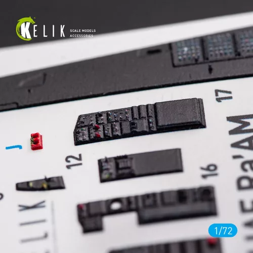 Kelik F-15I IAF Ra'am - interior 3D decals for GWH kit - 3D belsőtér-részletező matricakészlet