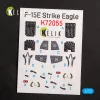 Kelik F-15E Strike Eagle - interior 3D decals for Revell kit - 3D belsőtér-részletező matricakészlet