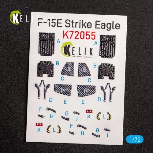 Kelik F-15E Strike Eagle - interior 3D decals for Revell kit - 3D belsőtér-részletező matricakészlet