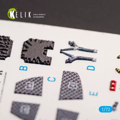 Kelik F-15E Strike Eagle - interior 3D decals for Revell kit - 3D belsőtér-részletező matricakészlet