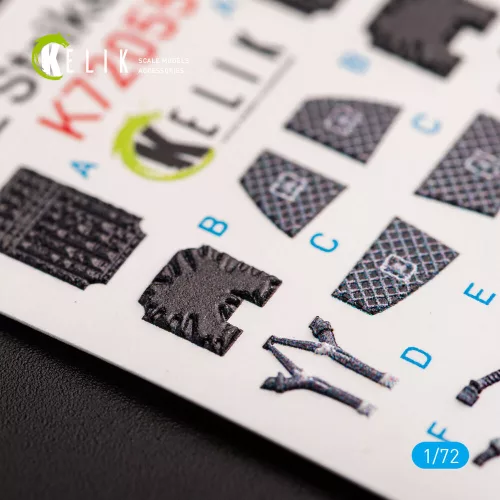 Kelik F-15E Strike Eagle - interior 3D decals for Revell kit - 3D belsőtér-részletező matricakészlet