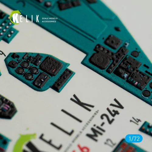 Kelik Mi-24V  interior 3D decals for HobbyBoss kit - 3D belsőtér-részletező matricakészlet