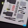 Kelik HH-65A/B Dolphin interior 3D decals for Dream Model  kit - 3D belsőtér-részletező matricakészlet