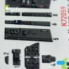Kelik MiG-21 F-13  interior 3D decals for Revell kit - 3D belsőtér-részletező matricakészlet